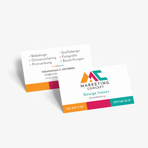 VISITENKARTEN inkl. Grafikdesign